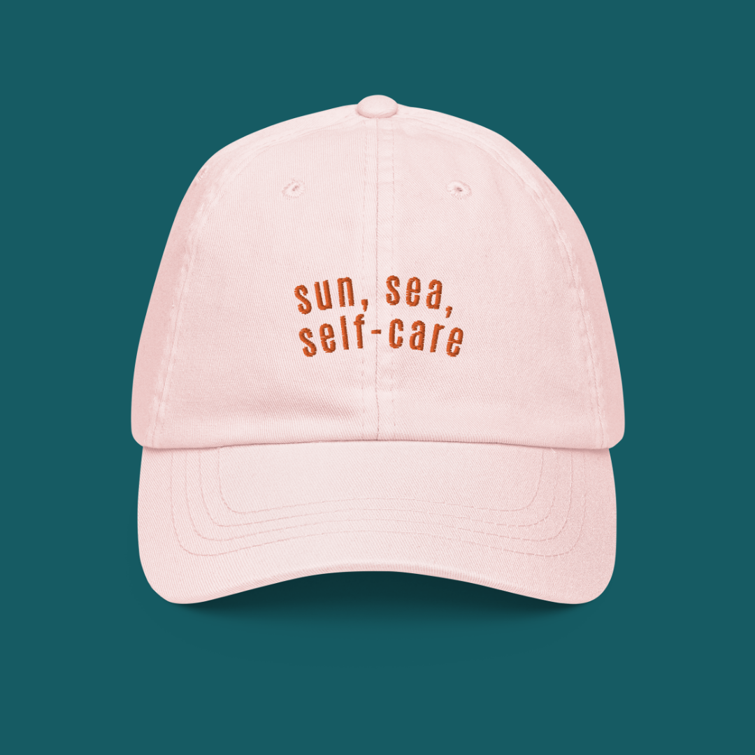 Organic-Cotton Cap »sun, sea, self-care«